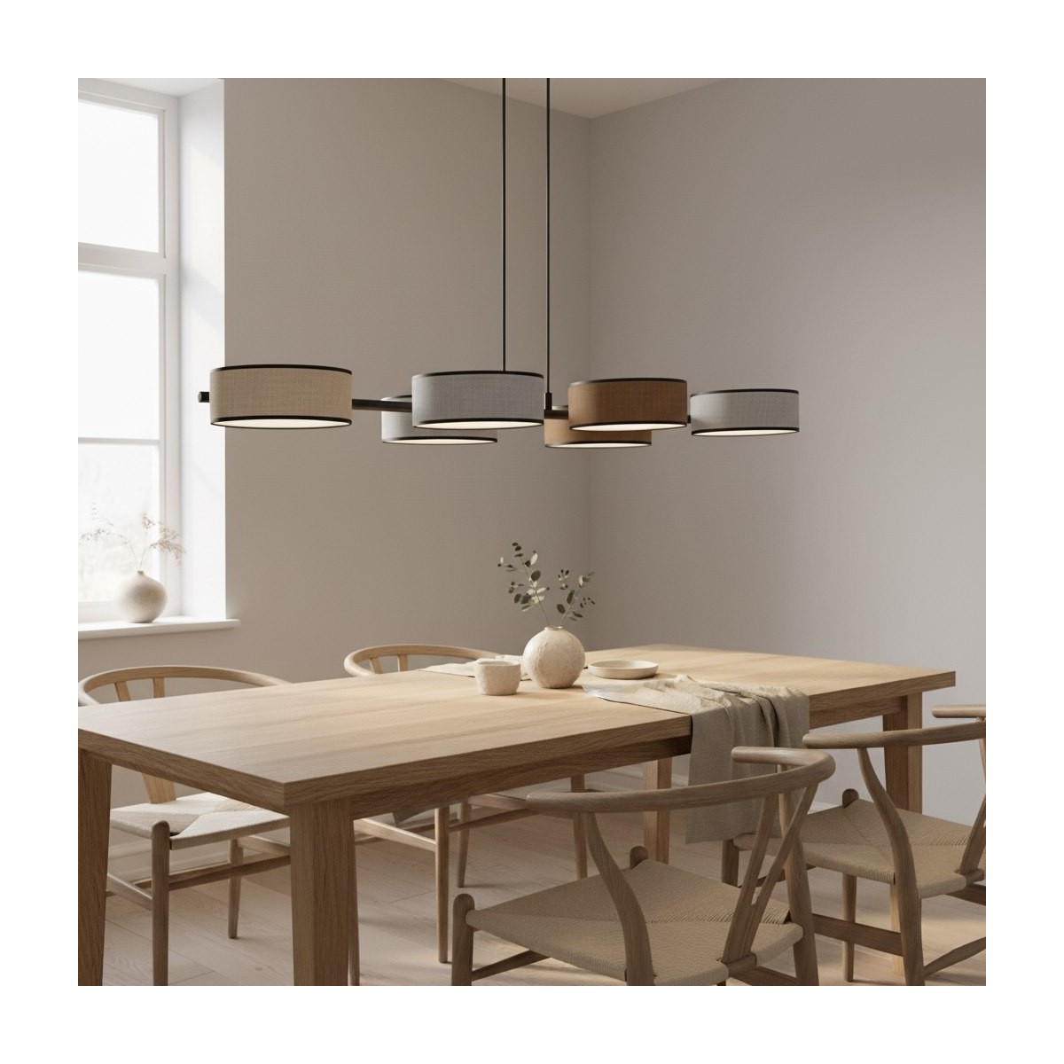 Emibig DRUMZ 6 MIX1 EM1566/6 kolor czarny z kategorii lampy wiszące