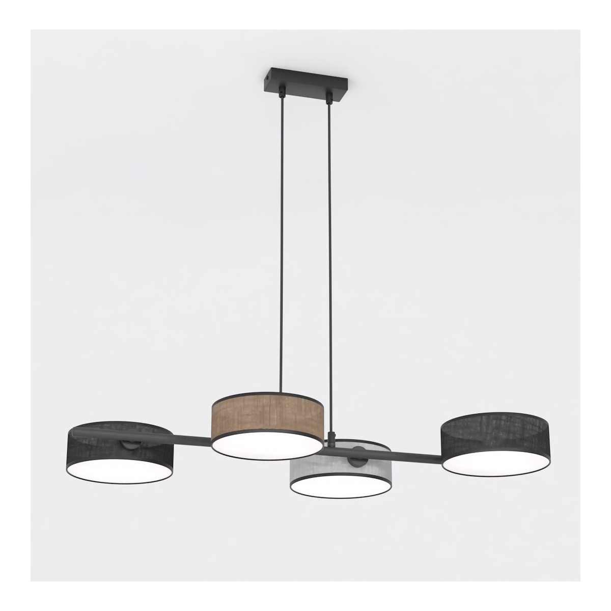 Emibig DRUMZ 4 MIX1 EM1566/4 kolor czarny z kategorii lampy wiszące