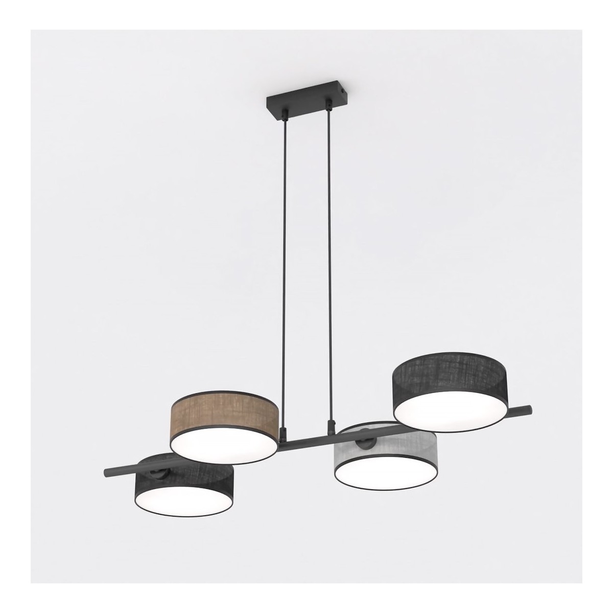 Emibig DRUMZ 4 MIX1 EM1566/4 kolor czarny z kategorii lampy wiszące