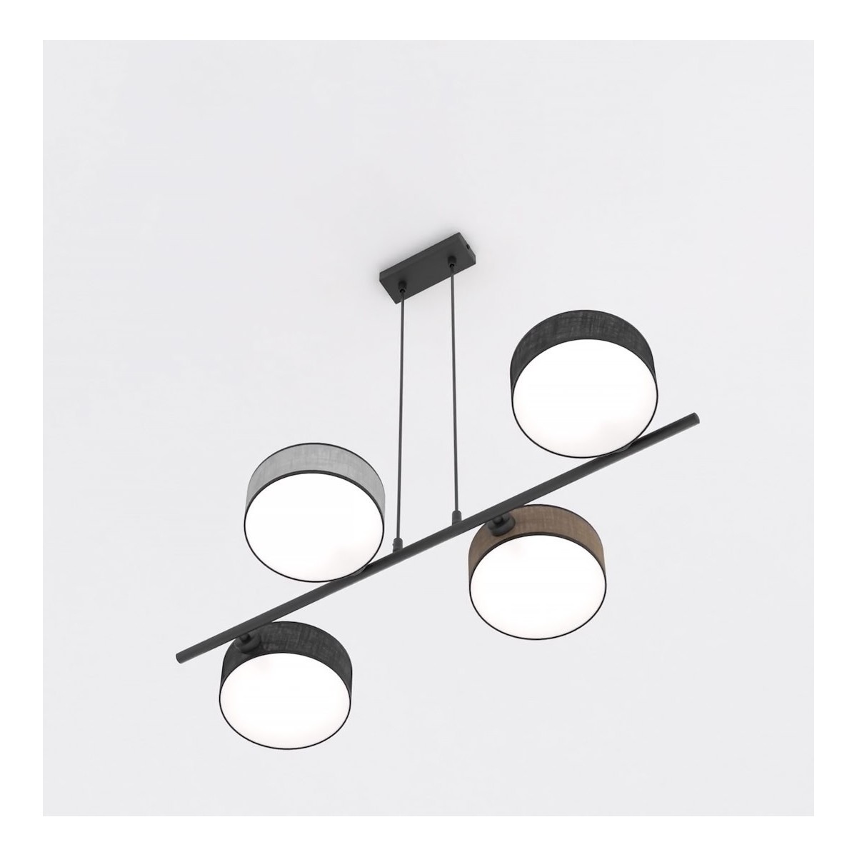 Emibig DRUMZ 4 MIX1 EM1566/4 kolor czarny z kategorii lampy wiszące