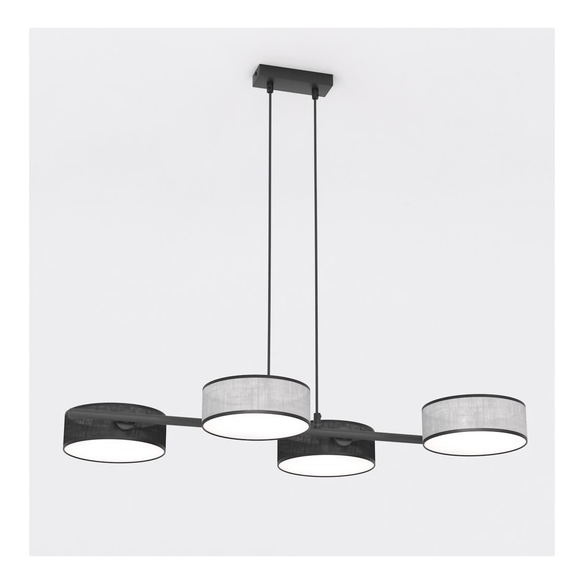 Emibig DRUMZ 4 MIX2 EM1567/4 kolor czarny z kategorii lampy wiszące