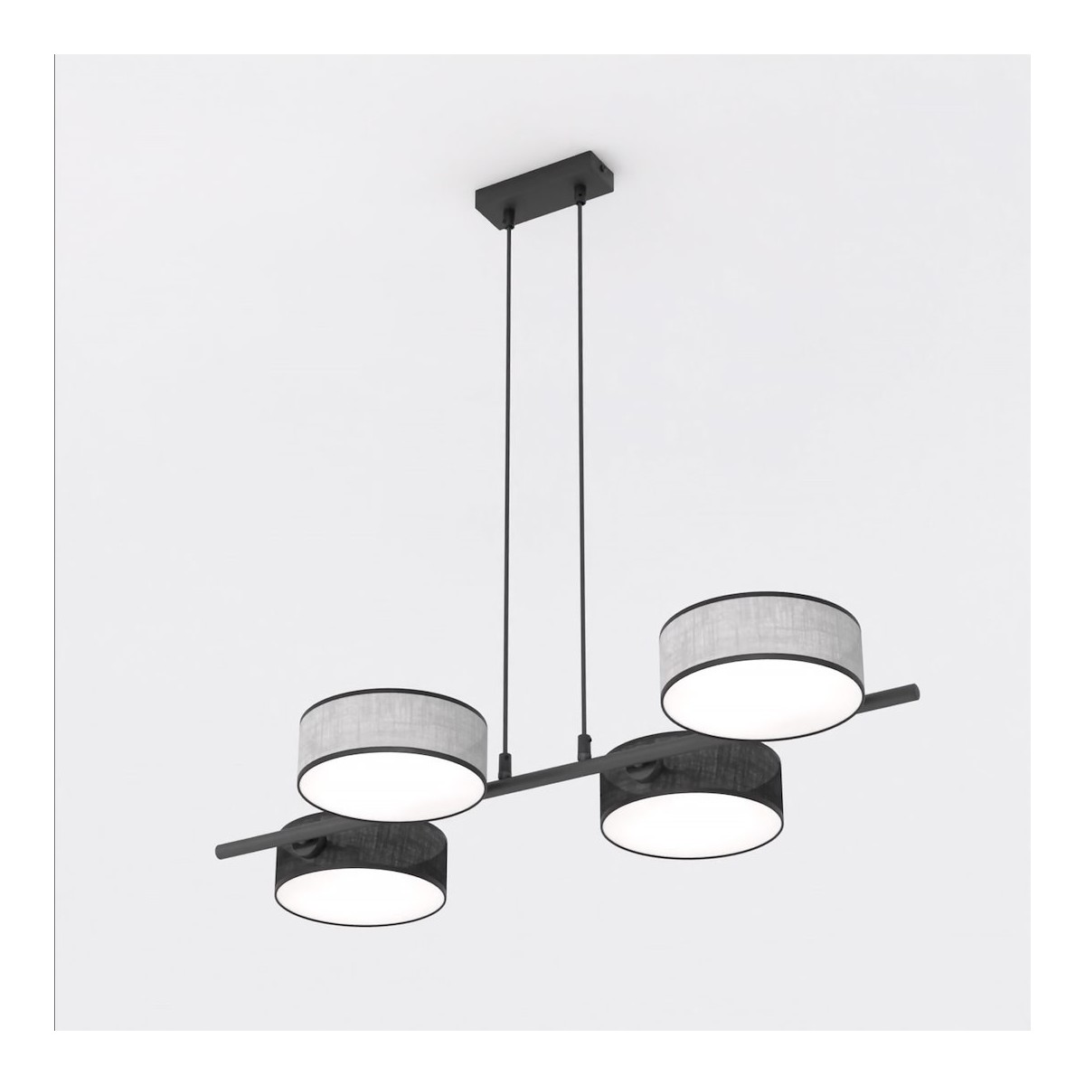 Emibig DRUMZ 4 MIX2 EM1567/4 kolor czarny z kategorii lampy wiszące