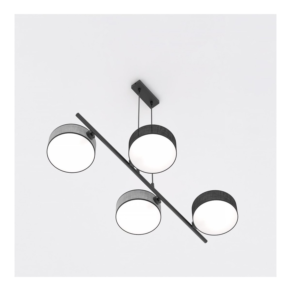 Emibig DRUMZ 4 MIX2 EM1567/4 kolor czarny z kategorii lampy wiszące