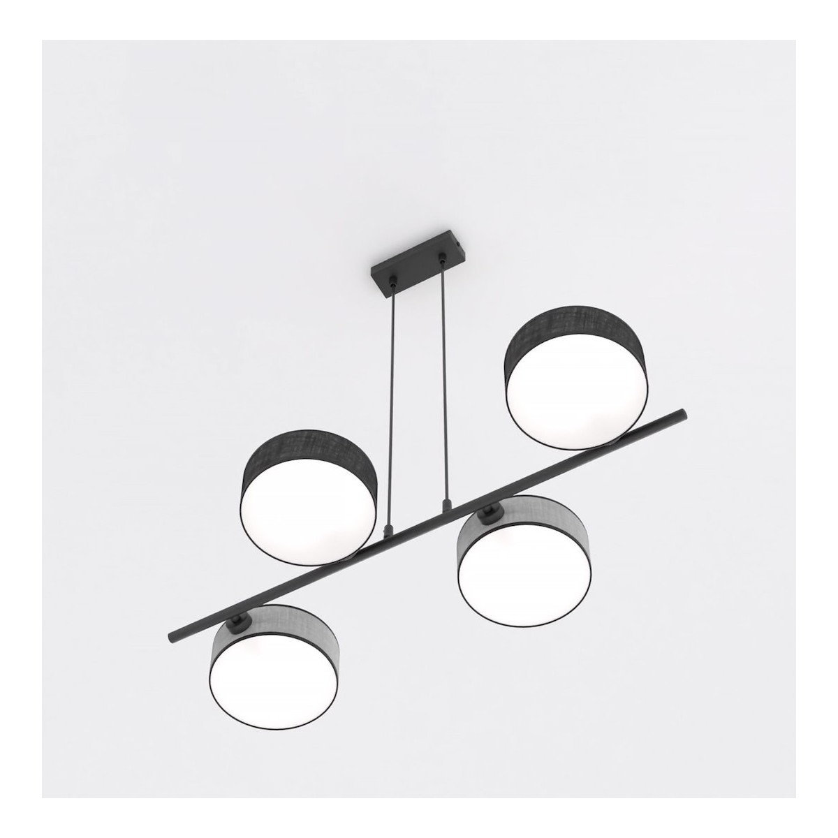 Emibig DRUMZ 4 MIX2 EM1567/4 kolor czarny z kategorii lampy wiszące