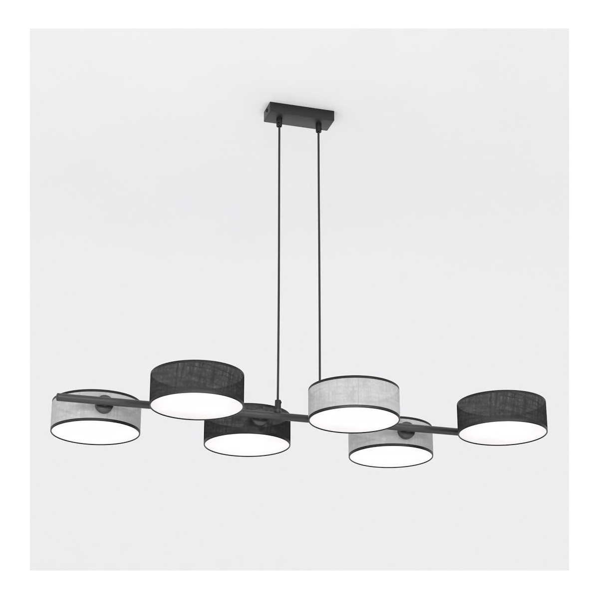 Emibig DRUMZ 6 MIX2 EM1567/6 kolor czarny z kategorii lampy wiszące