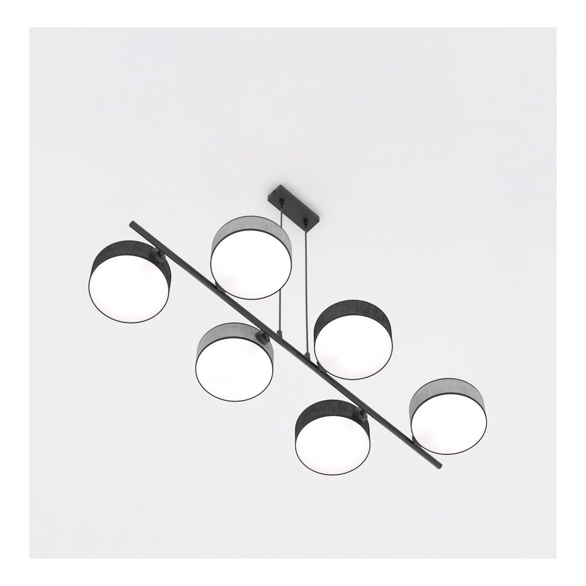 Emibig DRUMZ 6 MIX2 EM1567/6 kolor czarny z kategorii lampy wiszące