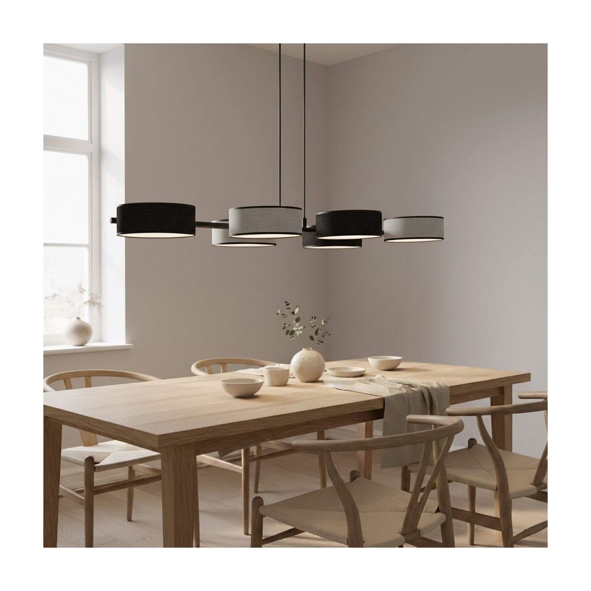 Emibig DRUMZ 6 MIX2 EM1567/6 kolor czarny z kategorii lampy wiszące