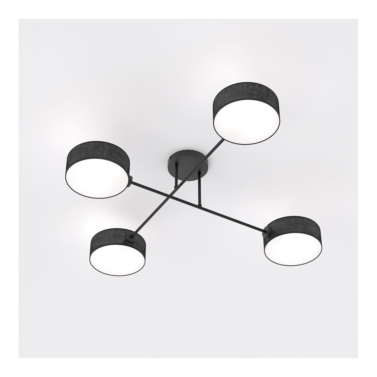 Emibig MAGA 4 BLACK EM1568/4 kolor czarny z kategorii lampy sufitowe