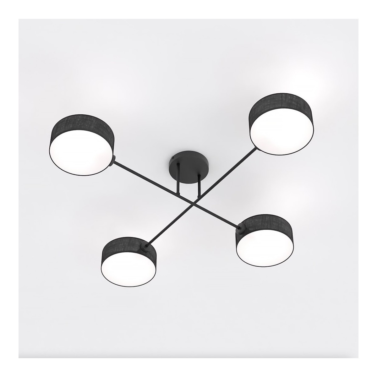 Emibig MAGA 4 BLACK EM1568/4 kolor czarny z kategorii lampy sufitowe