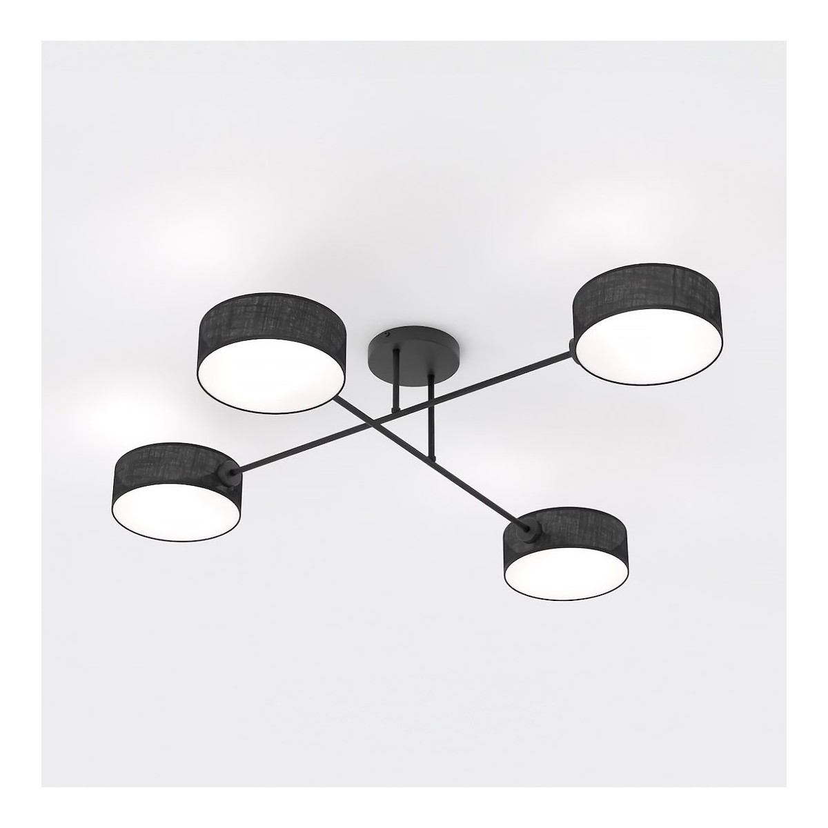 Emibig MAGA 4 BLACK EM1568/4 kolor czarny z kategorii lampy sufitowe