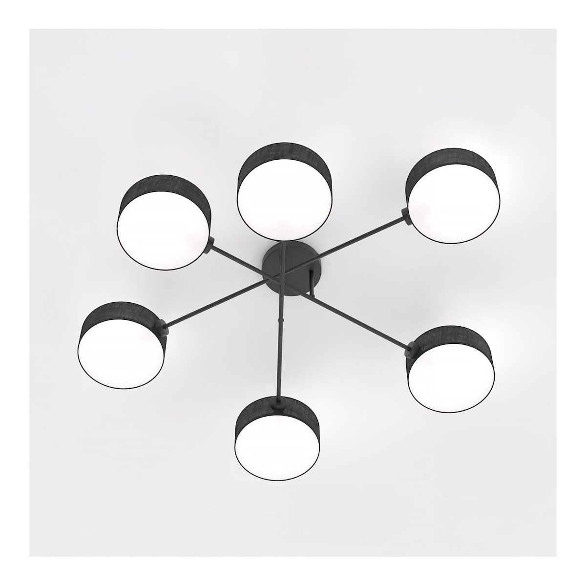 Emibig MAGA 6 BLACK EM1568/6 kolor czarny z kategorii lampy sufitowe