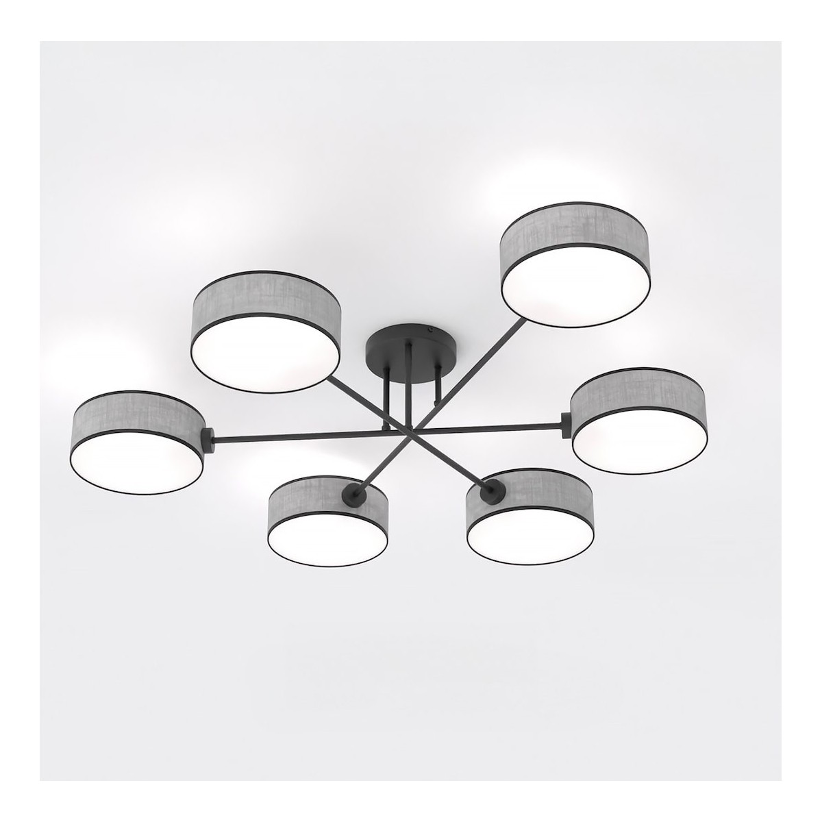 Emibig MAGA 6 GRAY EM1570/6 kolor czarny z kategorii lampy sufitowe