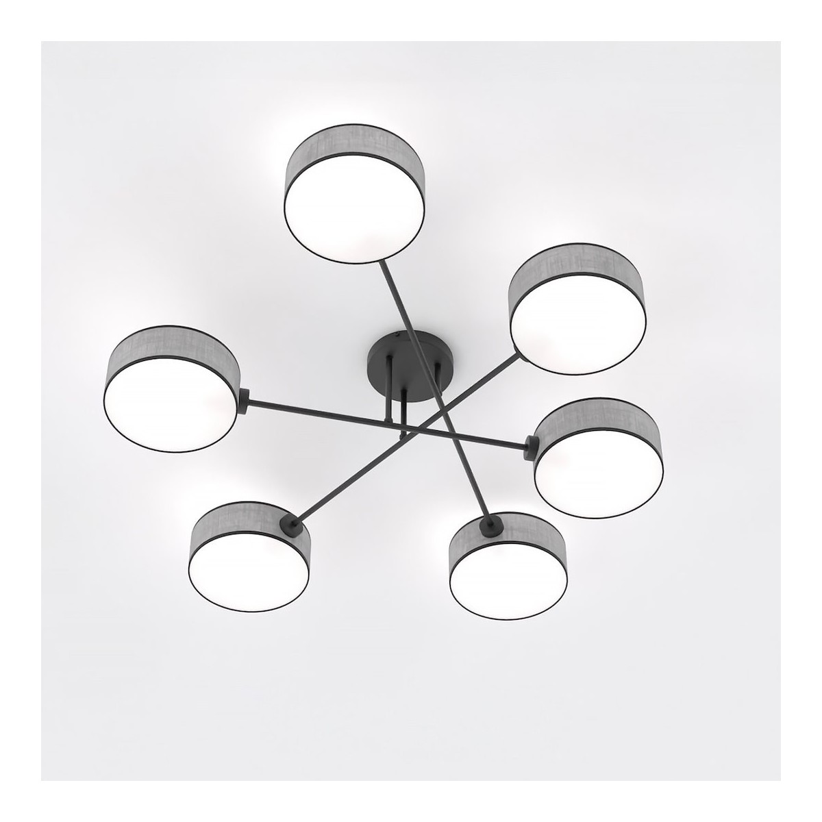 Emibig MAGA 6 GRAY EM1570/6 kolor czarny z kategorii lampy sufitowe