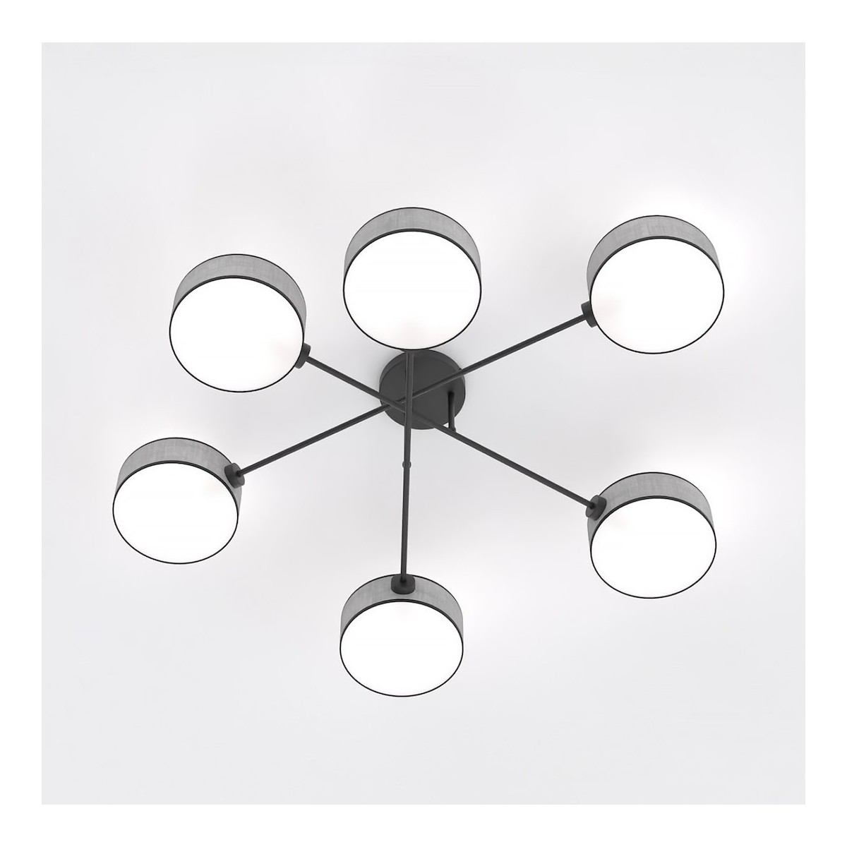 Emibig MAGA 6 GRAY EM1570/6 kolor czarny z kategorii lampy sufitowe