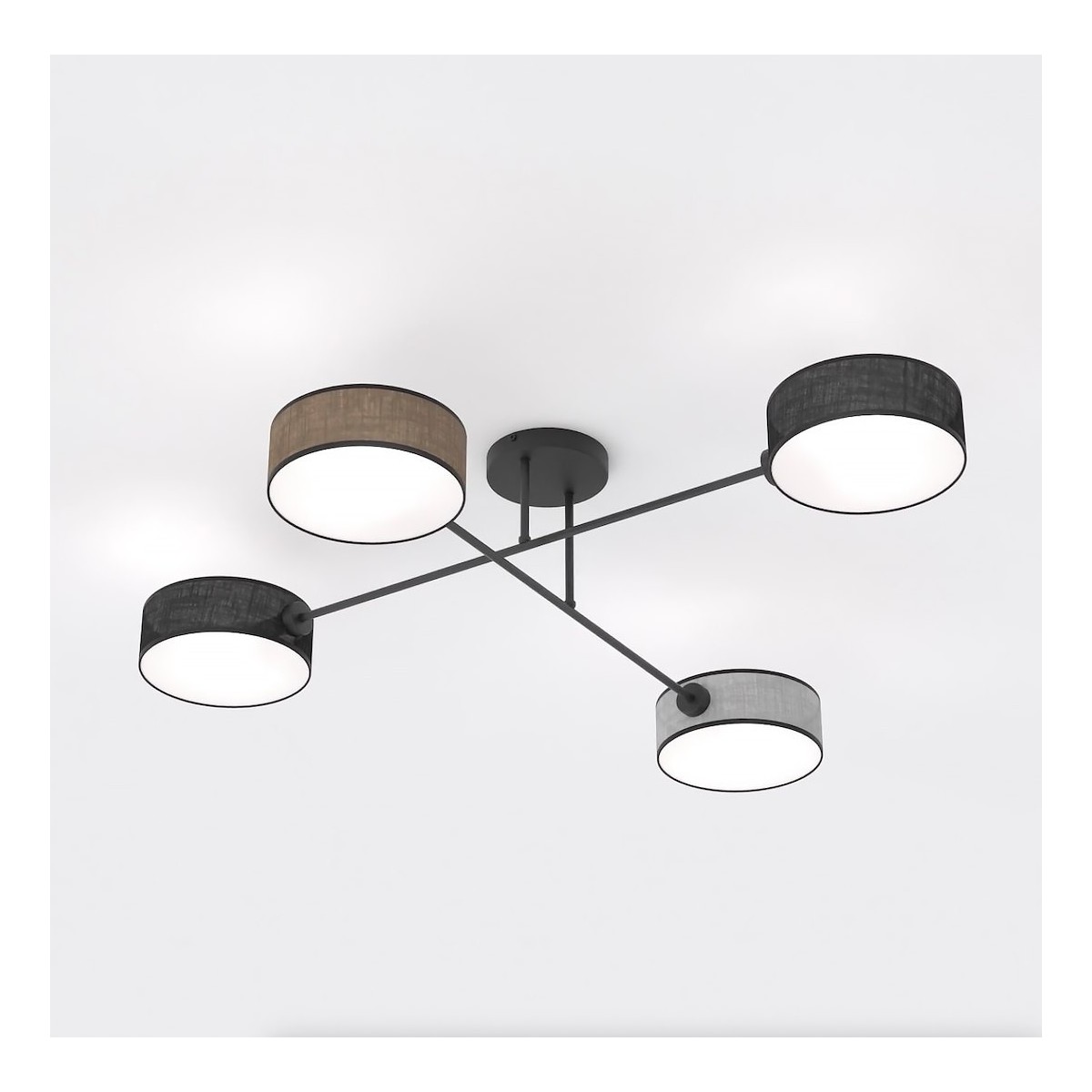 Emibig MAGA 4 MIX1 EM1572/4 kolor czarny z kategorii lampy sufitowe