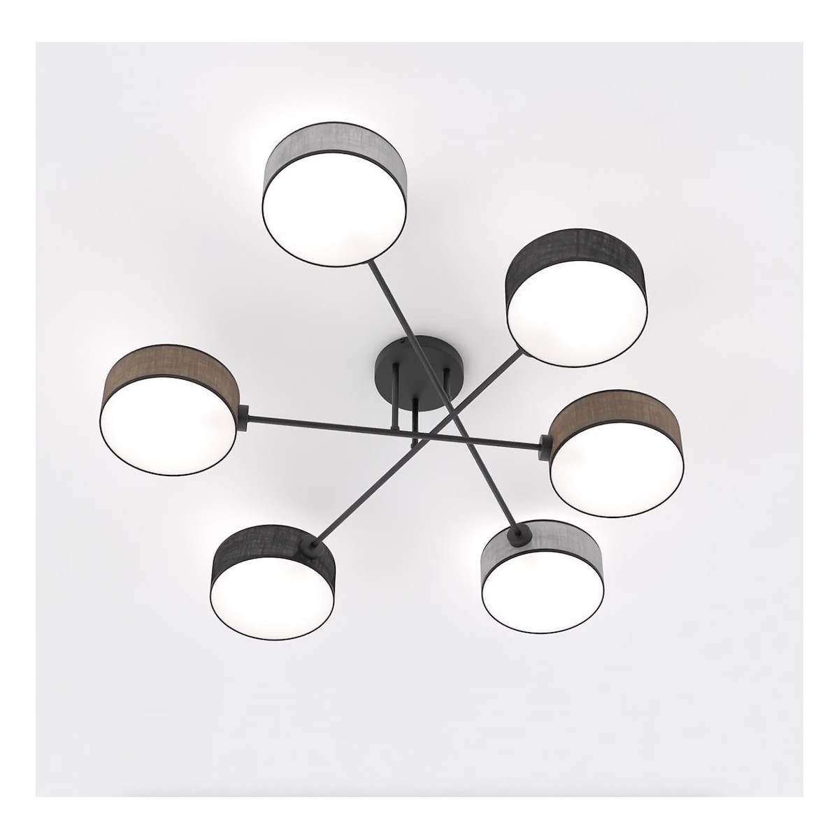 Emibig MAGA 6 MIX1 EM1572/6 kolor czarny z kategorii lampy sufitowe