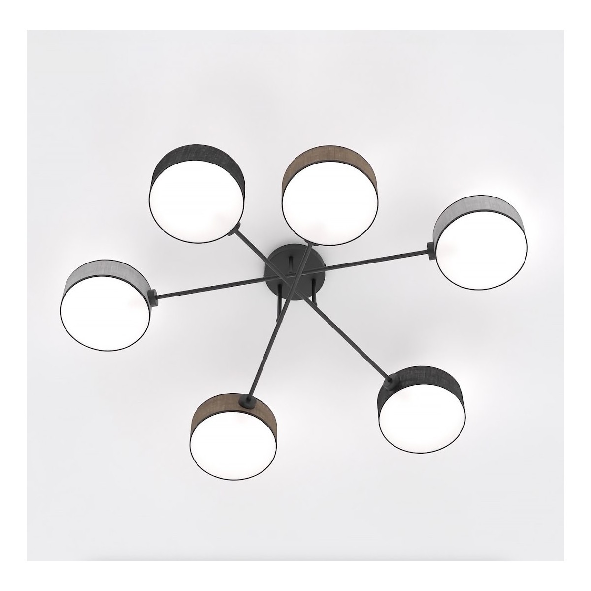 Emibig MAGA 6 MIX1 EM1572/6 kolor czarny z kategorii lampy sufitowe