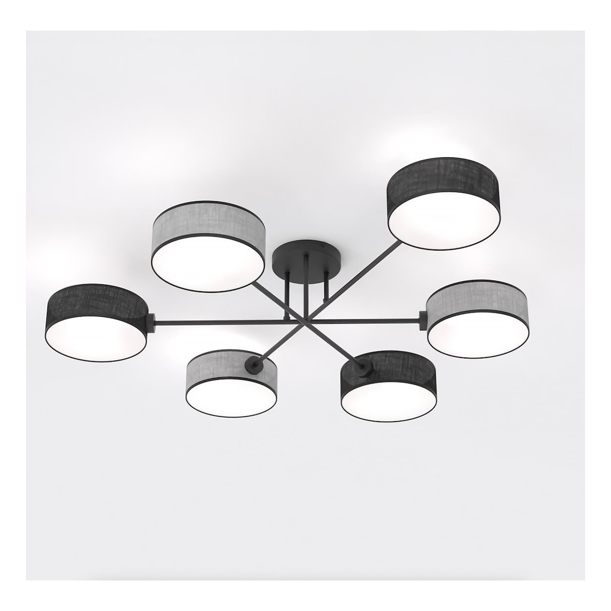 Emibig MAGA 6 MIX2 EM1573/6 kolor czarny z kategorii lampy sufitowe