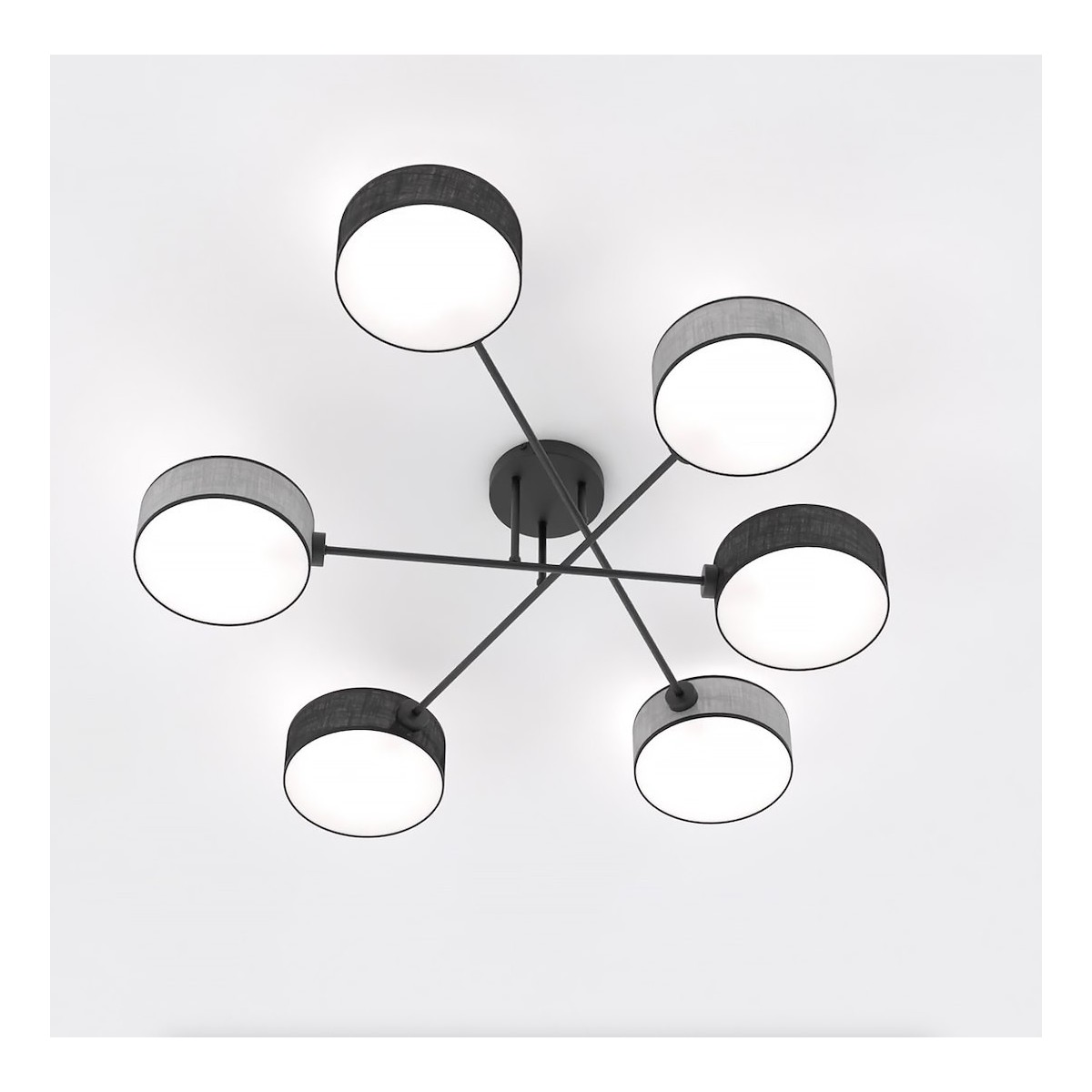 Emibig MAGA 6 MIX2 EM1573/6 kolor czarny z kategorii lampy sufitowe