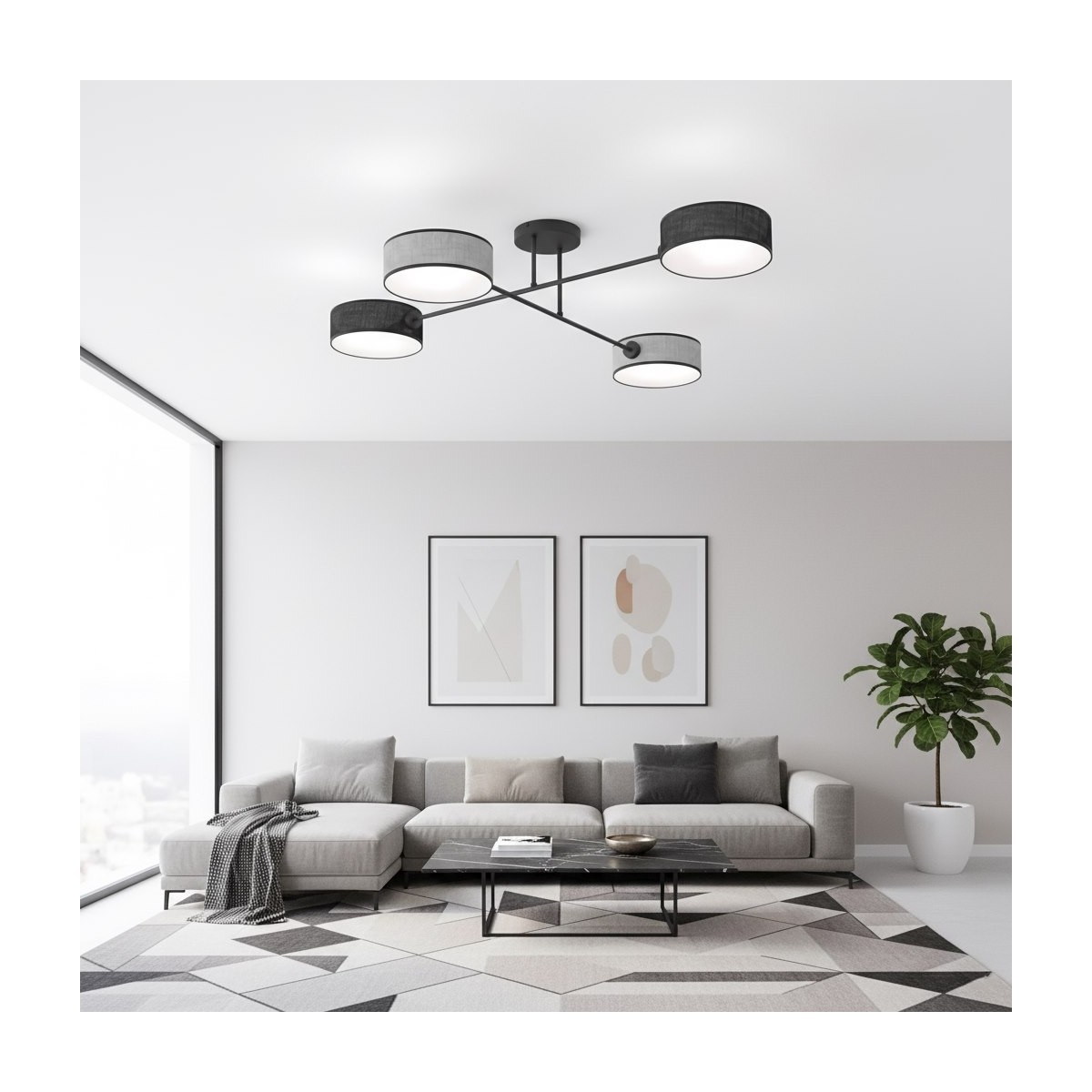 Emibig MAGA 4 MIX2 EM1573/4 kolor czarny z kategorii lampy sufitowe