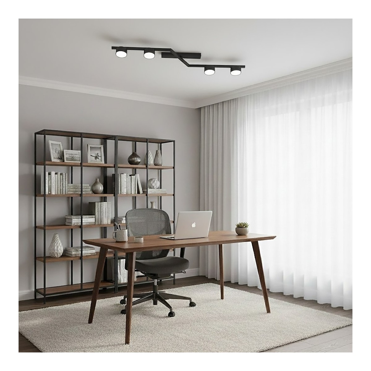 Emibig SKAN 4 BLACK EM1574/4 kolor czarny z kategorii lampy sufitowe