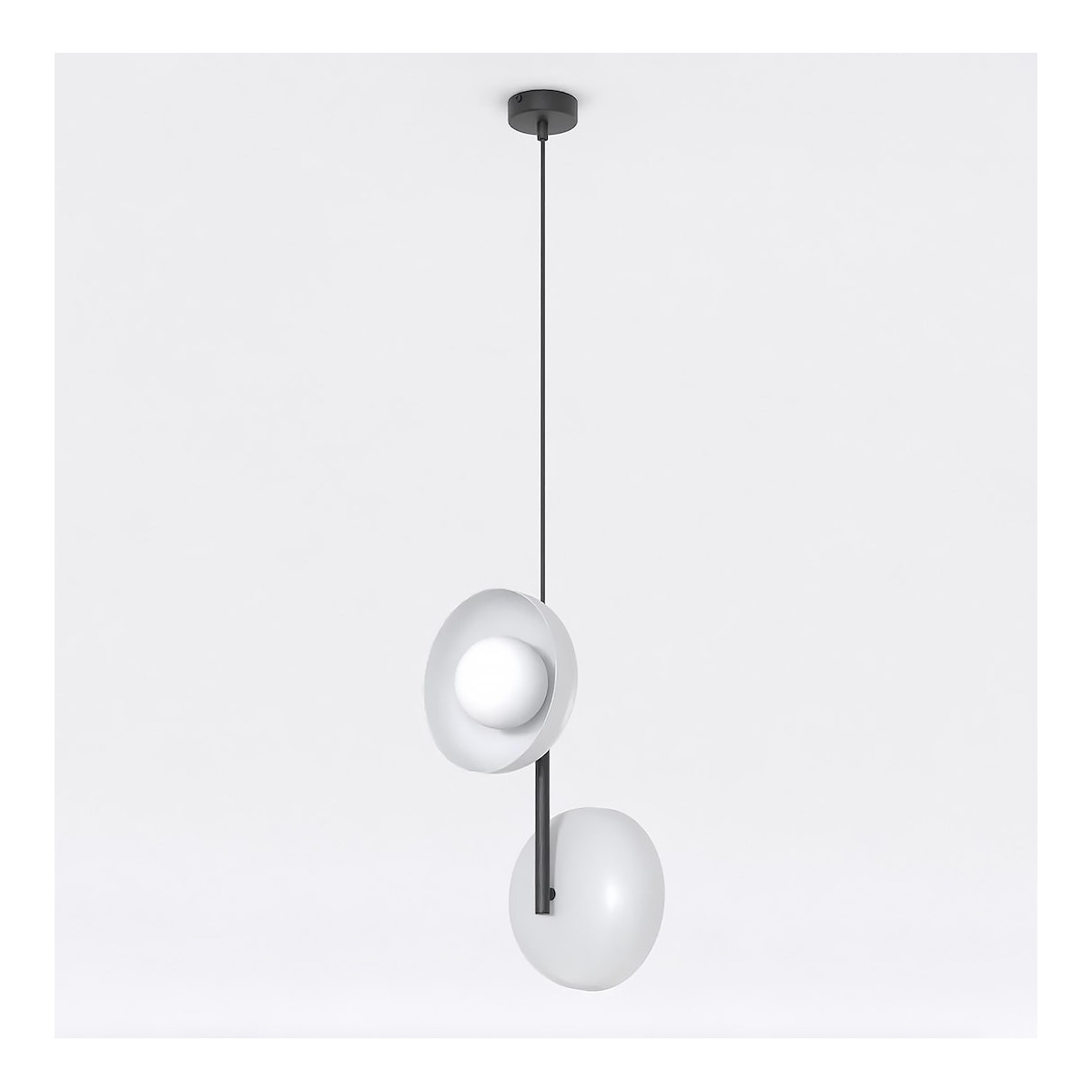 Emibig VANILA 2 BL GRAY EM1597/2 kolor szary z kategorii lampy wiszące