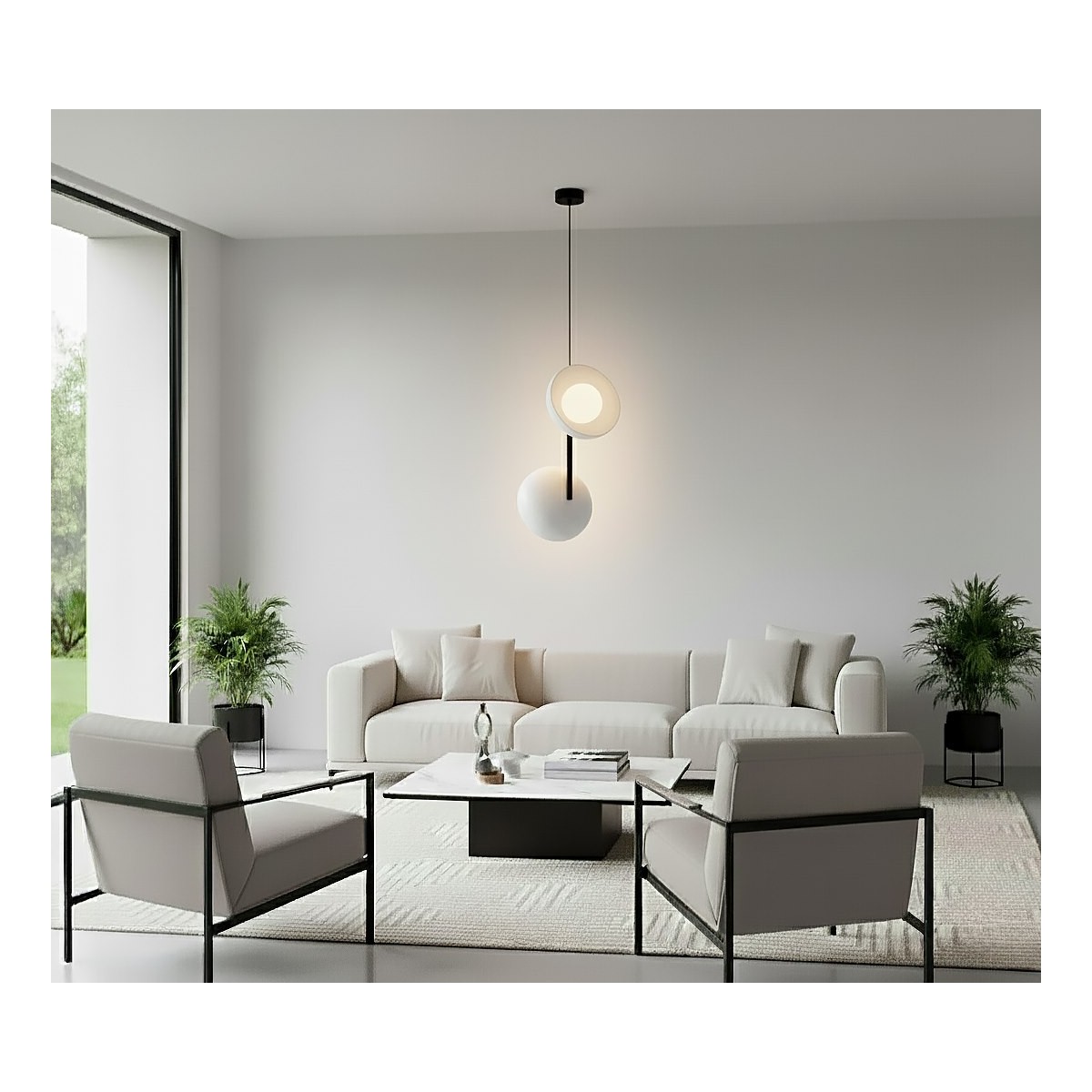 Emibig VANILA 2 BL GRAY EM1597/2 kolor szary z kategorii lampy wiszące