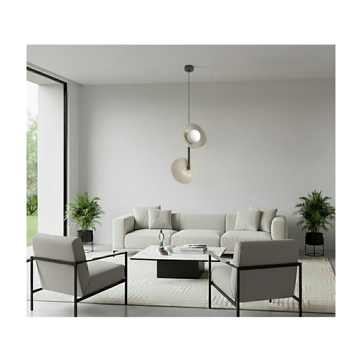 Emibig VANILA 2 BL MOKKA EM1598/2 kolor mocha z kategorii lampy wiszące