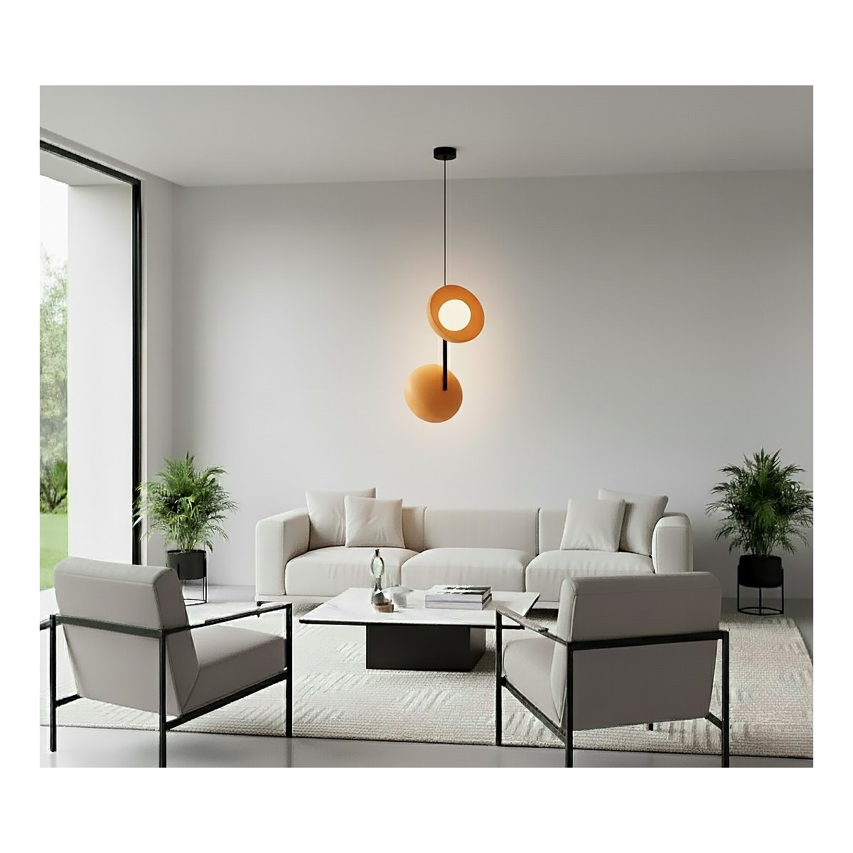 Emibig VANILA 2 ORANGE EM1599/2 kolor pomarańczowy z kategorii lampy wiszące