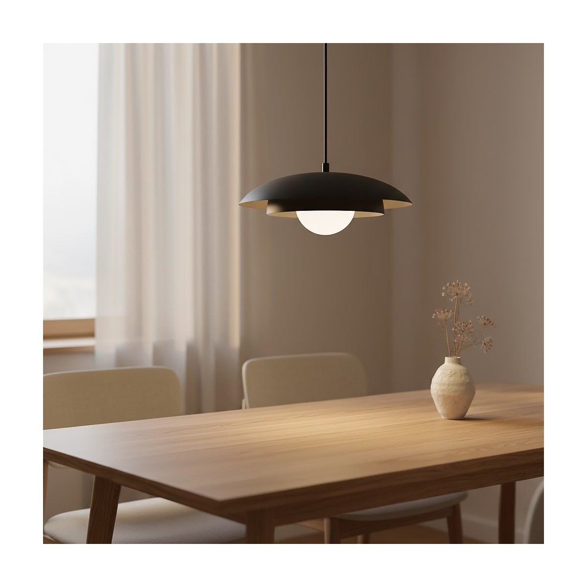 Emibig SKIN 1 BLACK EM1603/1 kolor czarny z kategorii lampy wiszące