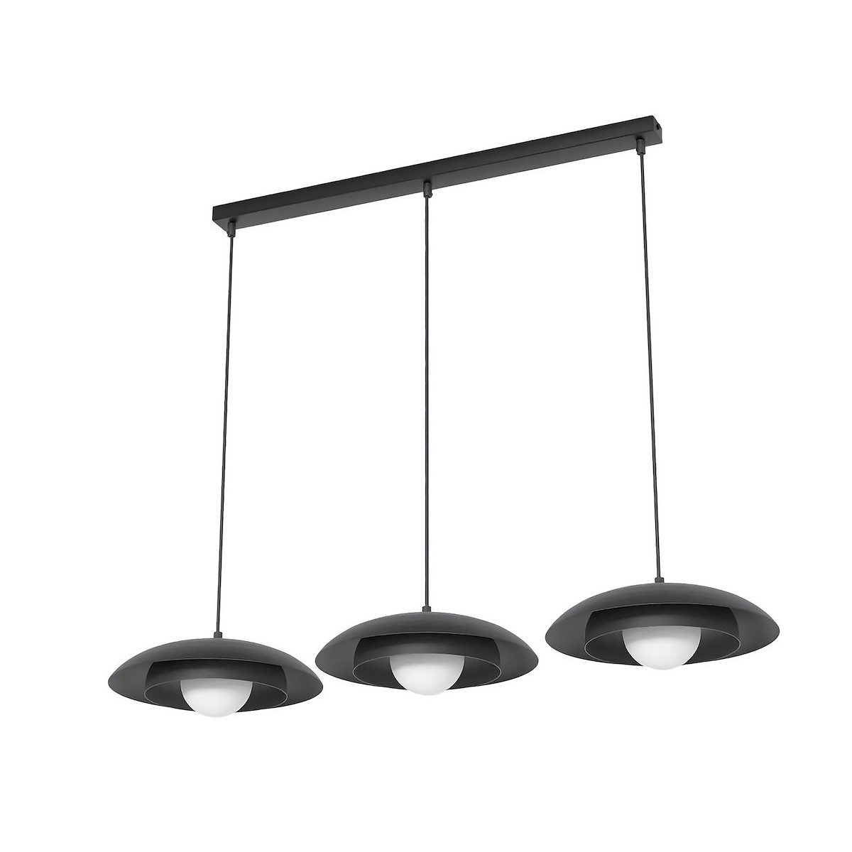 Emibig SKIN 3 BLACK EM1603/3 kolor czarny z kategorii lampy wiszące