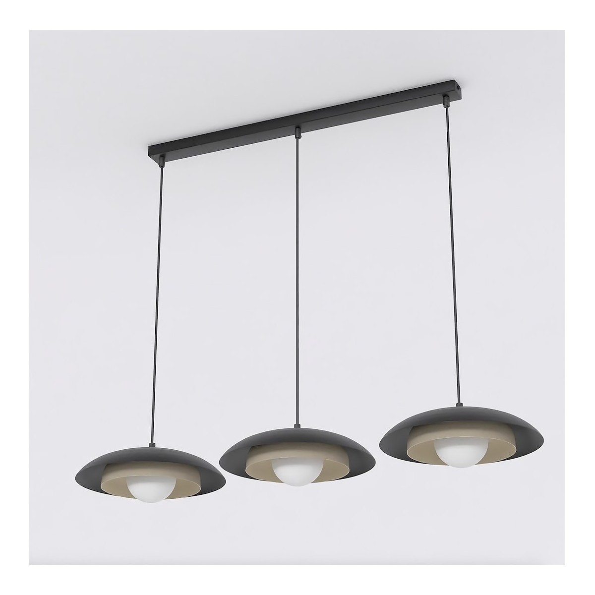 Emibig SKIN 3 BL MOKKA EM1604/3 kolor czarny z kategorii lampy wiszące