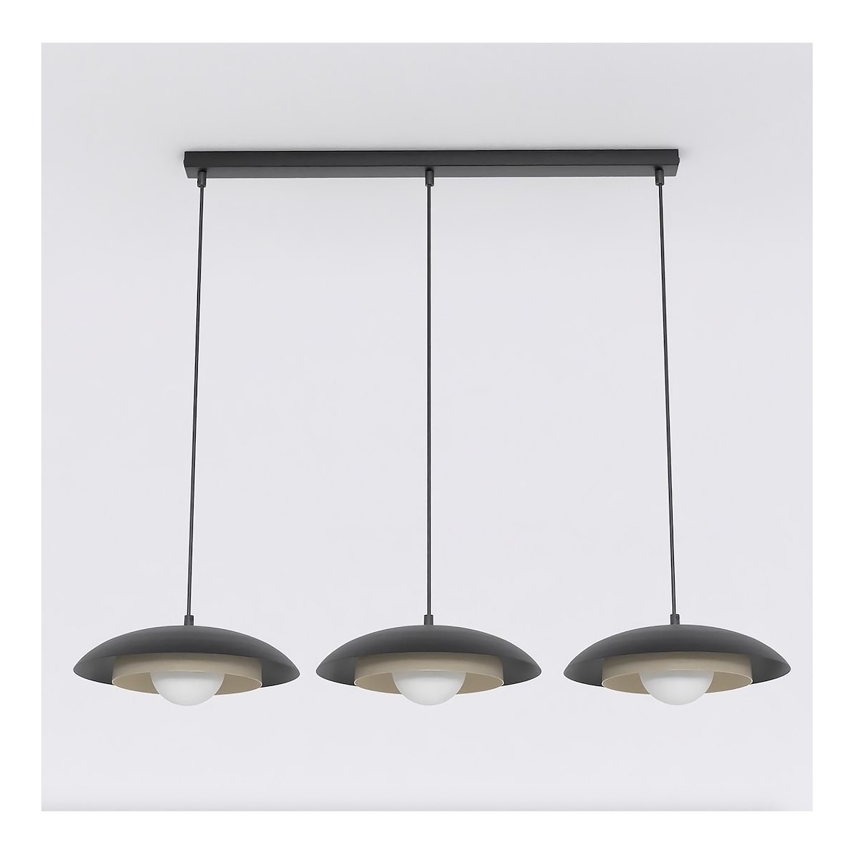 Emibig SKIN 3 BL MOKKA EM1604/3 kolor czarny z kategorii lampy wiszące