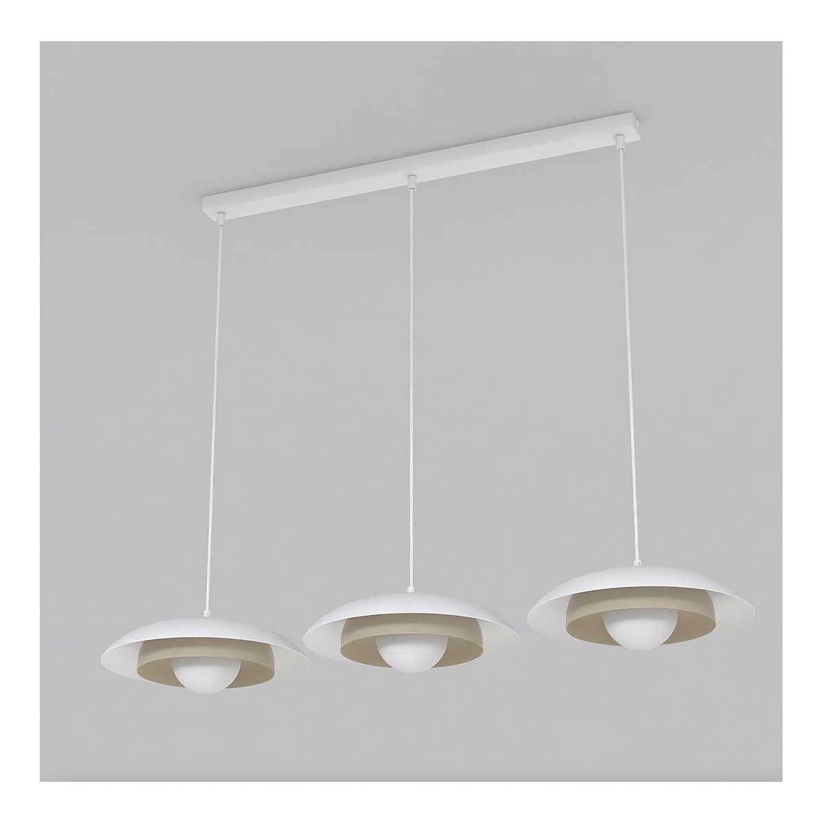 Emibig SKIN 3 WH MOKKA EM1605/3 kolor biały z kategorii lampy wiszące