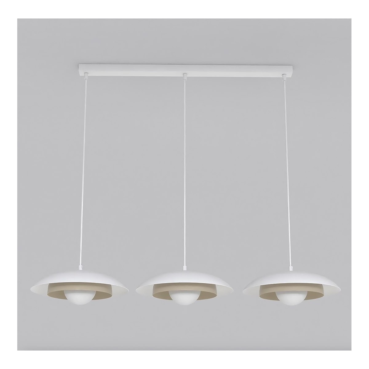 Emibig SKIN 3 WH MOKKA EM1605/3 kolor biały z kategorii lampy wiszące