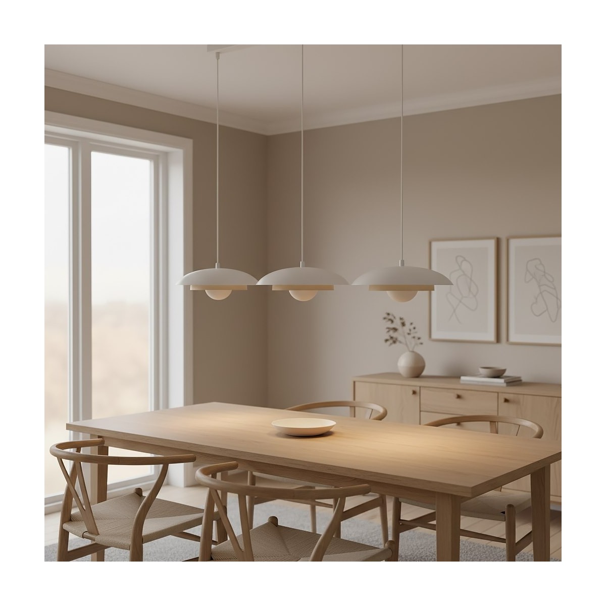 Emibig SKIN 3 WH MOKKA EM1605/3 kolor biały z kategorii lampy wiszące