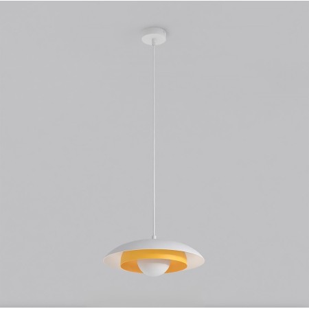 Emibig SKIN 1 WH ORANGE EM1606/1 kolor biały z kategorii lampy wiszące