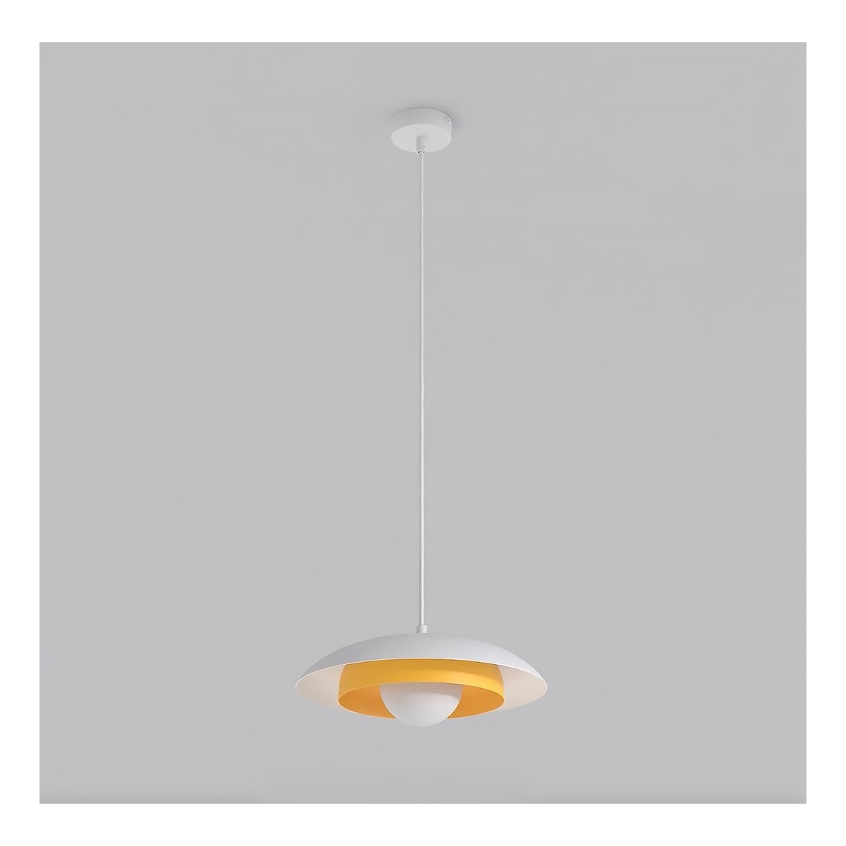 Emibig SKIN 1 WH ORANGE EM1606/1 kolor biały z kategorii lampy wiszące