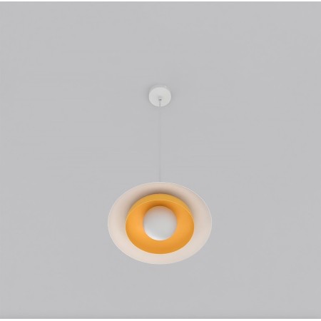 Emibig SKIN 1 WH ORANGE EM1606/1 kolor biały z kategorii lampy wiszące