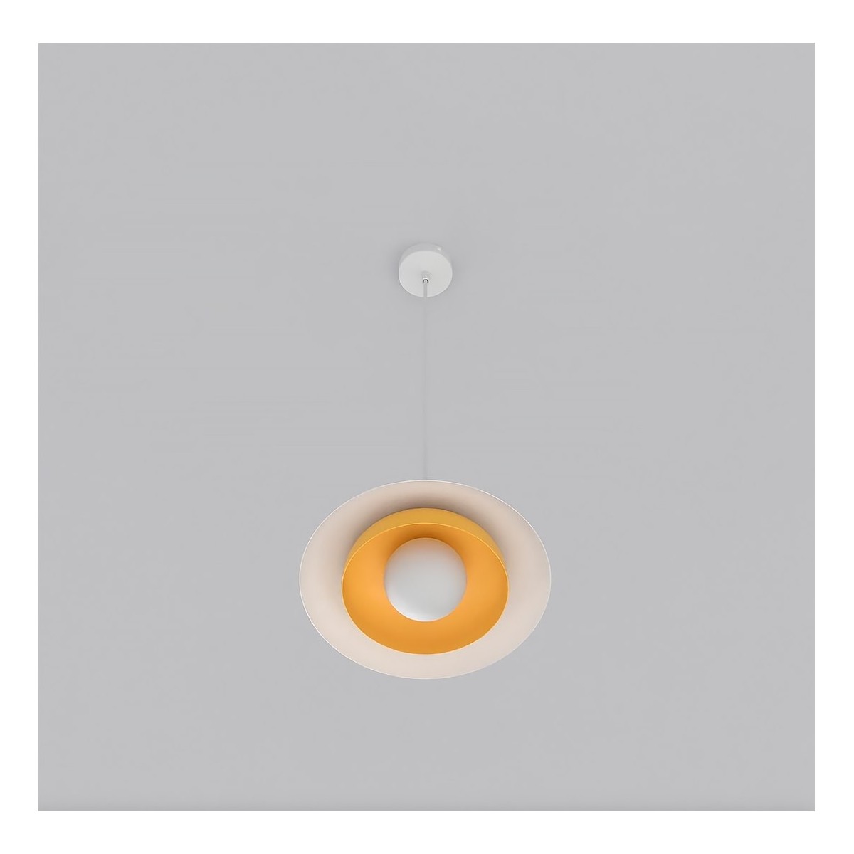 Emibig SKIN 1 WH ORANGE EM1606/1 kolor biały z kategorii lampy wiszące