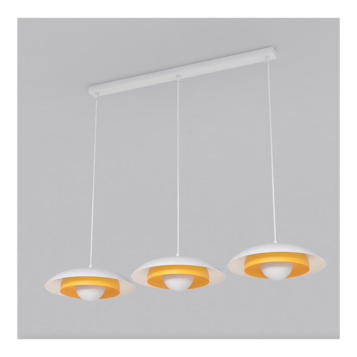 Emibig SKIN 3 WH ORANGE EM1606/3 kolor biały z kategorii lampy wiszące