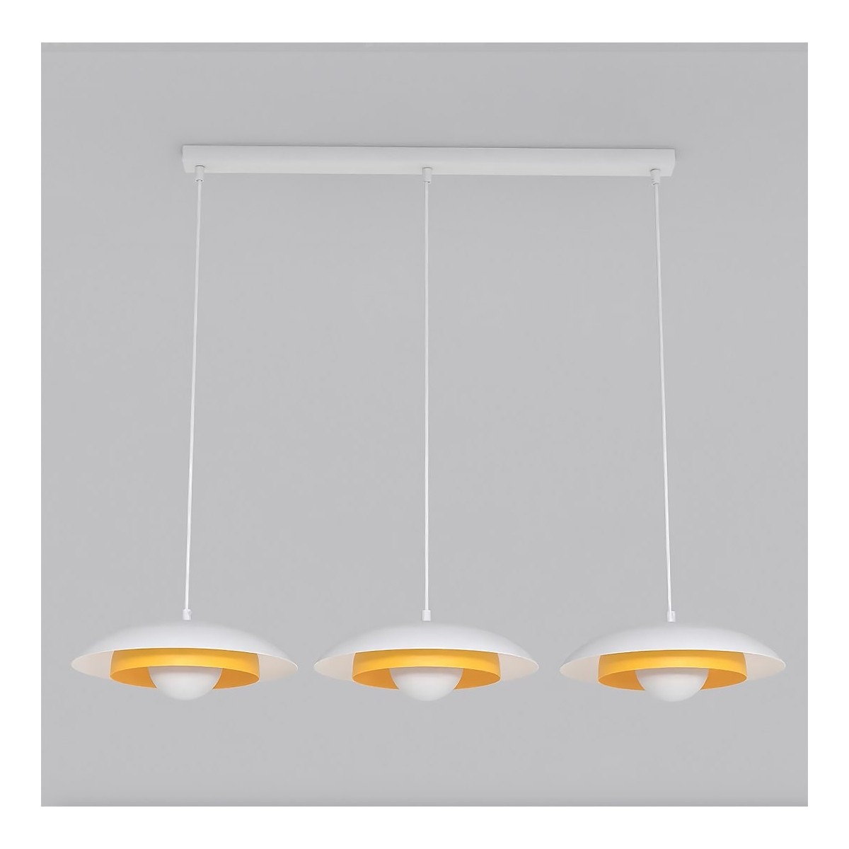 Emibig SKIN 3 WH ORANGE EM1606/3 kolor biały z kategorii lampy wiszące