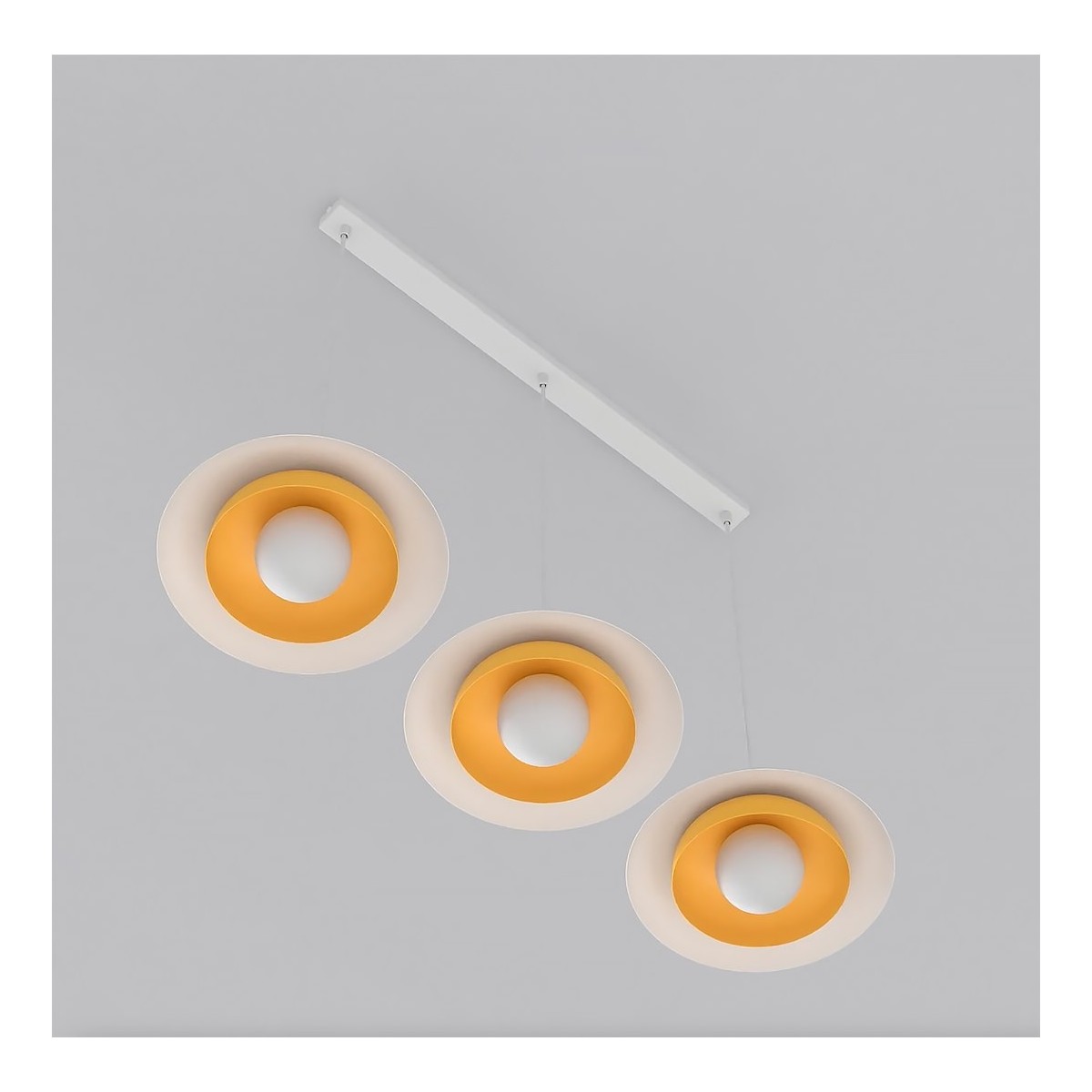 Emibig SKIN 3 WH ORANGE EM1606/3 kolor biały z kategorii lampy wiszące