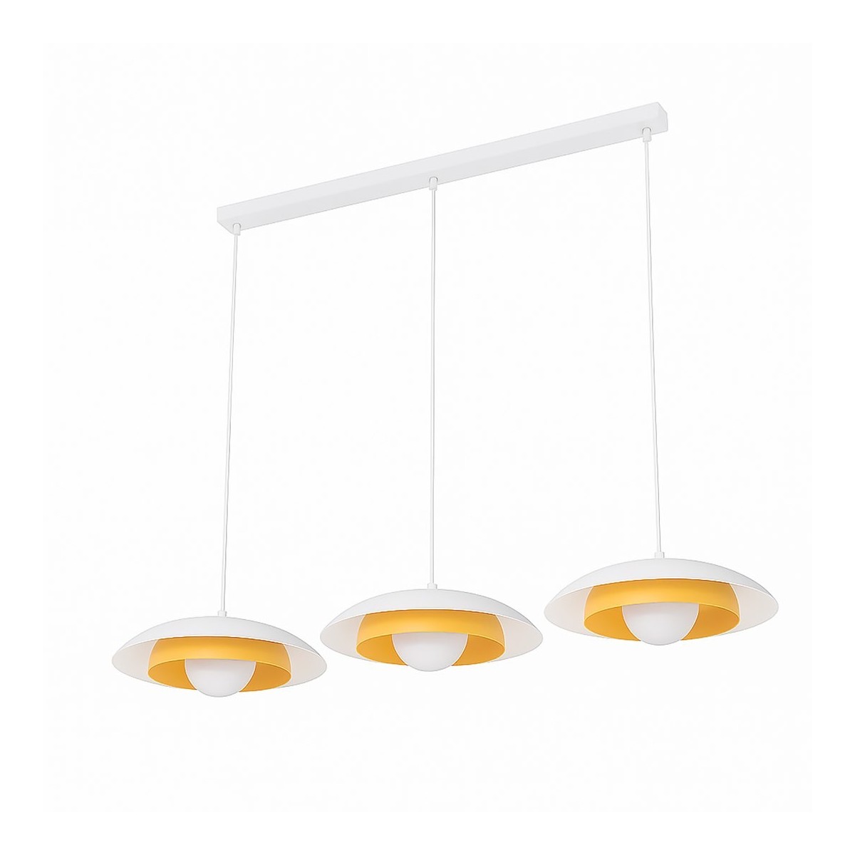 Emibig SKIN 3 WH ORANGE EM1606/3 kolor biały z kategorii lampy wiszące