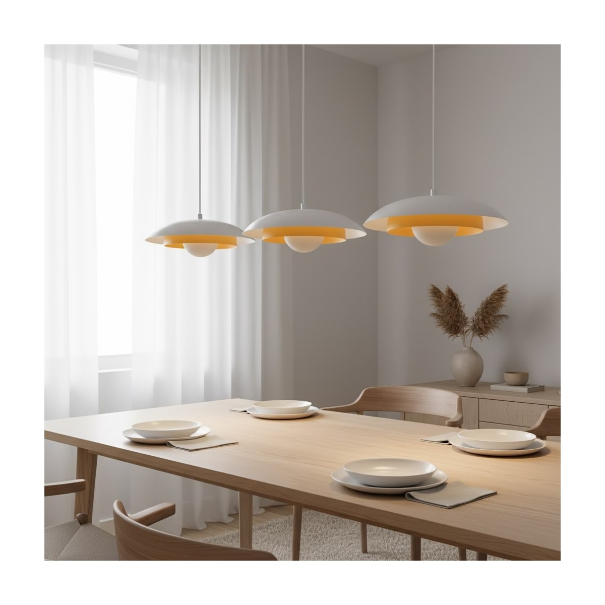 Emibig SKIN 3 WH ORANGE EM1606/3 kolor biały z kategorii lampy wiszące