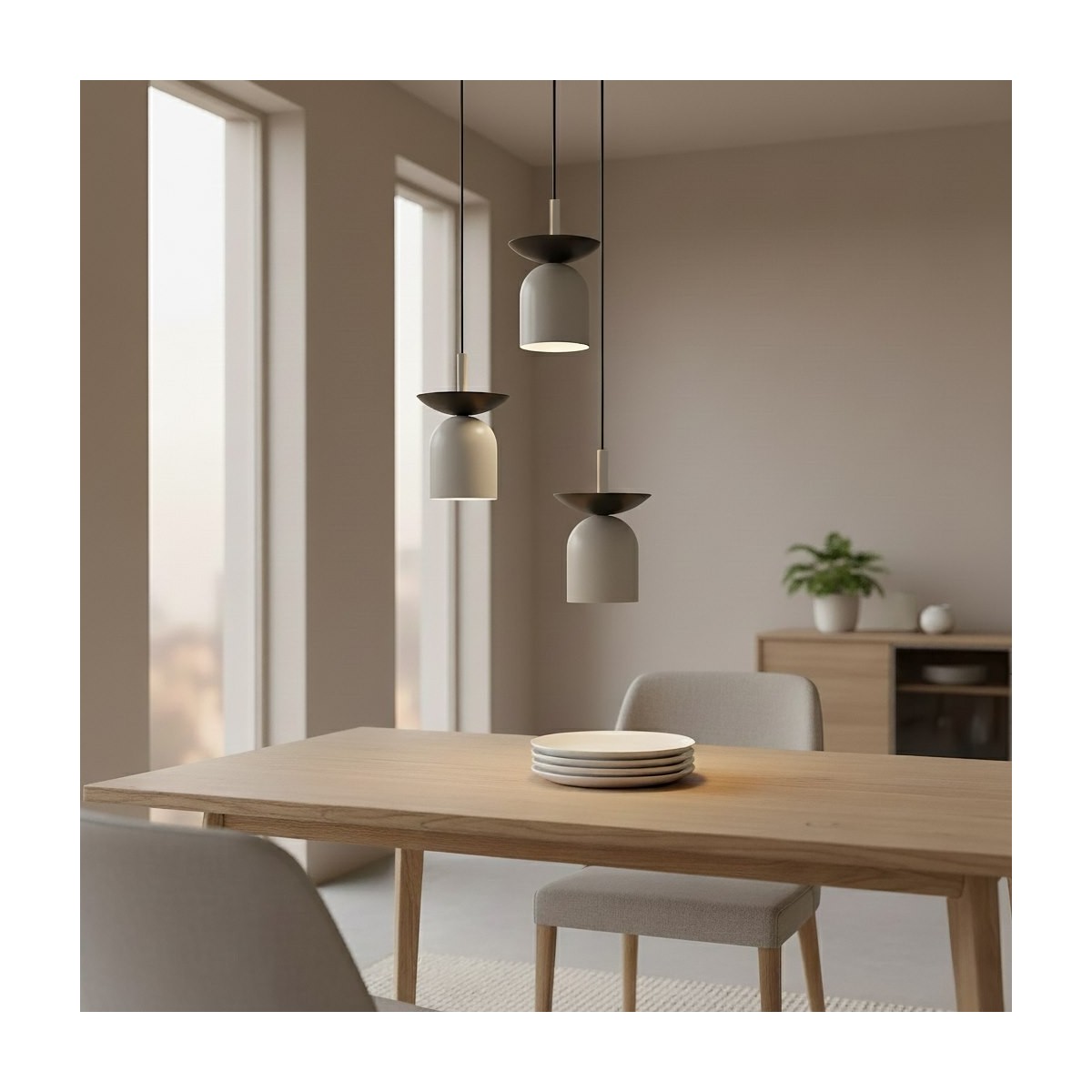 Emibig EGO 3 PREM BL GRAY EM1611/3PREM kolor szary z kategorii lampy wiszące