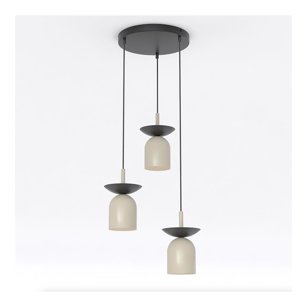 Emibig EGO 3 PREM BL MOKKA EM1612/3PREM kolor mocha z kategorii lampy wiszące