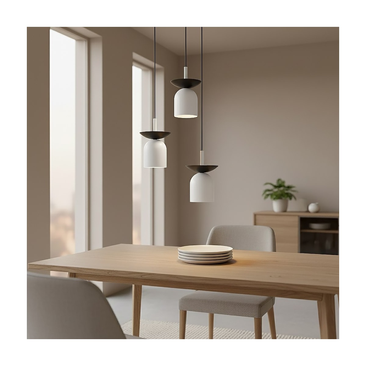 Emibig EGO 3 PREM BL WHITE EM1613/3PREM kolor biały z kategorii lampy wiszące