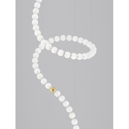 złota wspaniała lampa wisząca - nowoczesna ledowa Luces Exclusivas MOCA LE42744