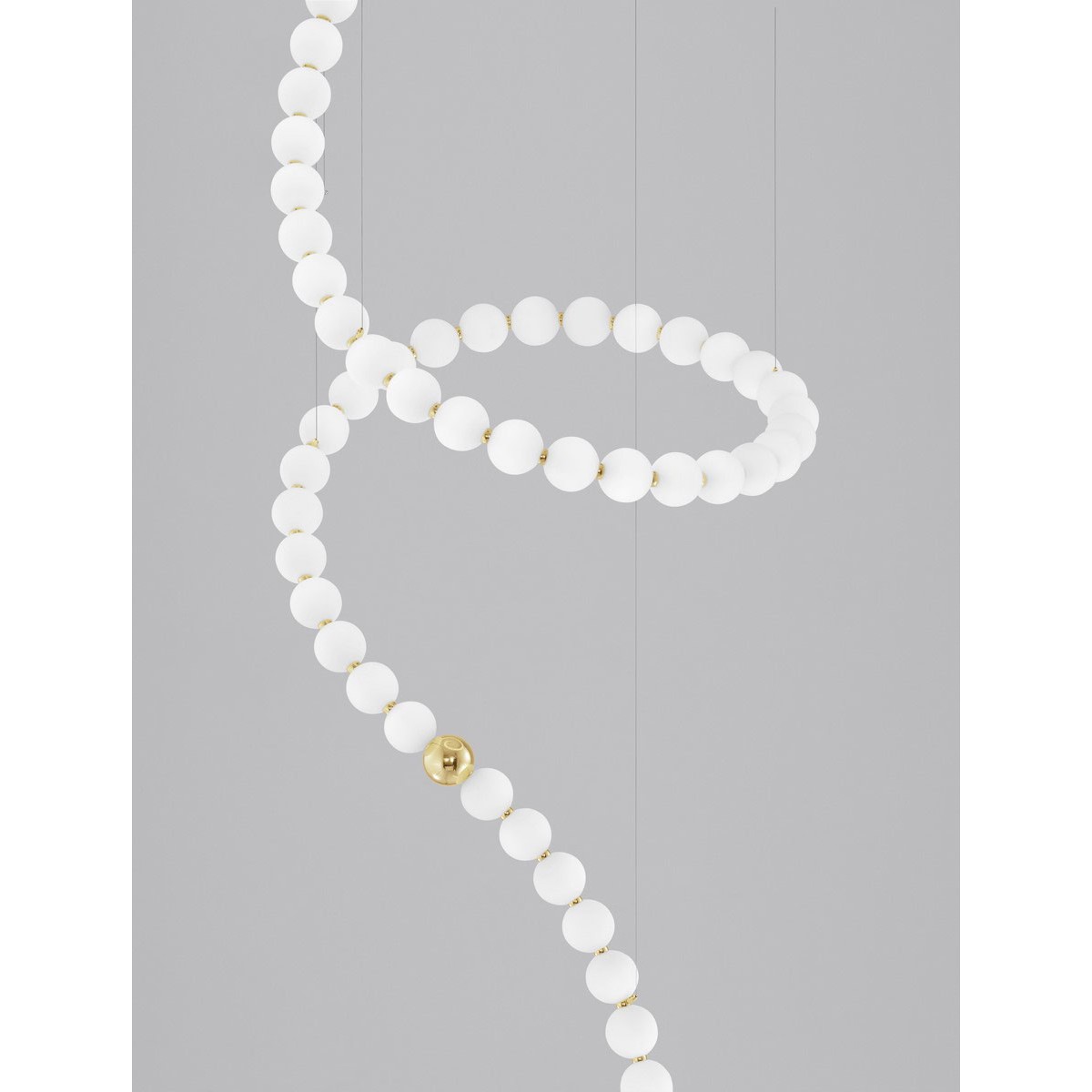 złota wspaniała lampa wisząca - nowoczesna ledowa Luces Exclusivas MOCA LE42744